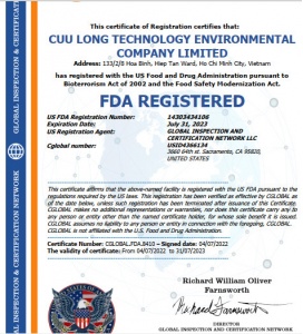 Chứng nhận FDA